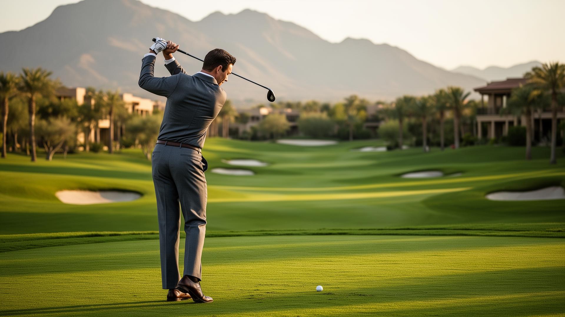 Lifestyle-Moment beim Golfen